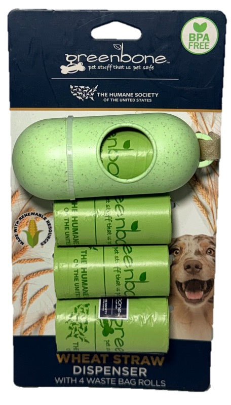 Kit Green Bone — Dispensador + 4 rollos que cuidan al planeta y a tu peludo