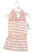 Vestido Rosa Tennis Rayas Penguin Little Paws