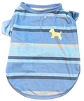 Playera Rayada Azul Obscuro Pet Little Me