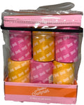 Bolsas Shades of Summer 320 pzs — Rosa y amarillo con estampado de huesitos