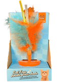 Juguete para gato plumas naranjas Fofos