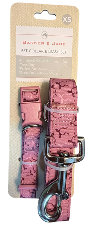 Correa y collar Rosa Barker & Jane