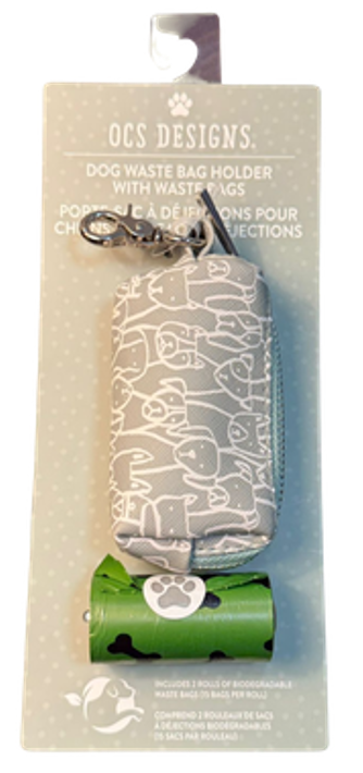 Dispensador y bolsas para desechos Verde olivo OCS Designs