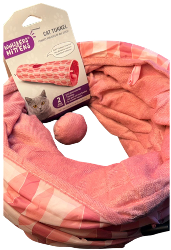 Túnel para gato Rosa Whiskers and Mittens