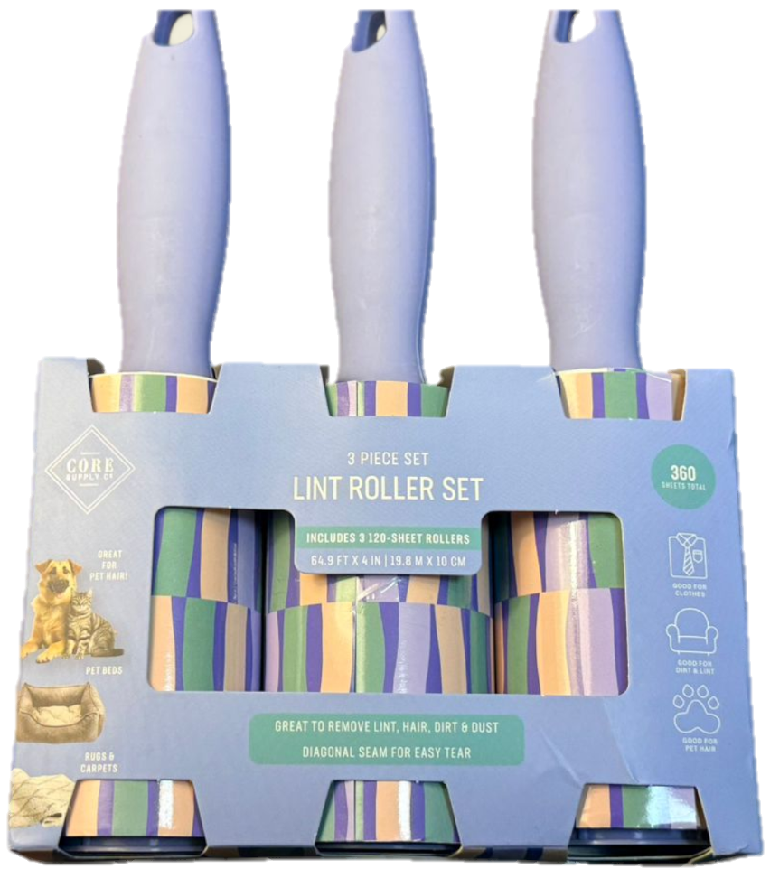 Lint Roller set 3 Lavanda Core Supply Co