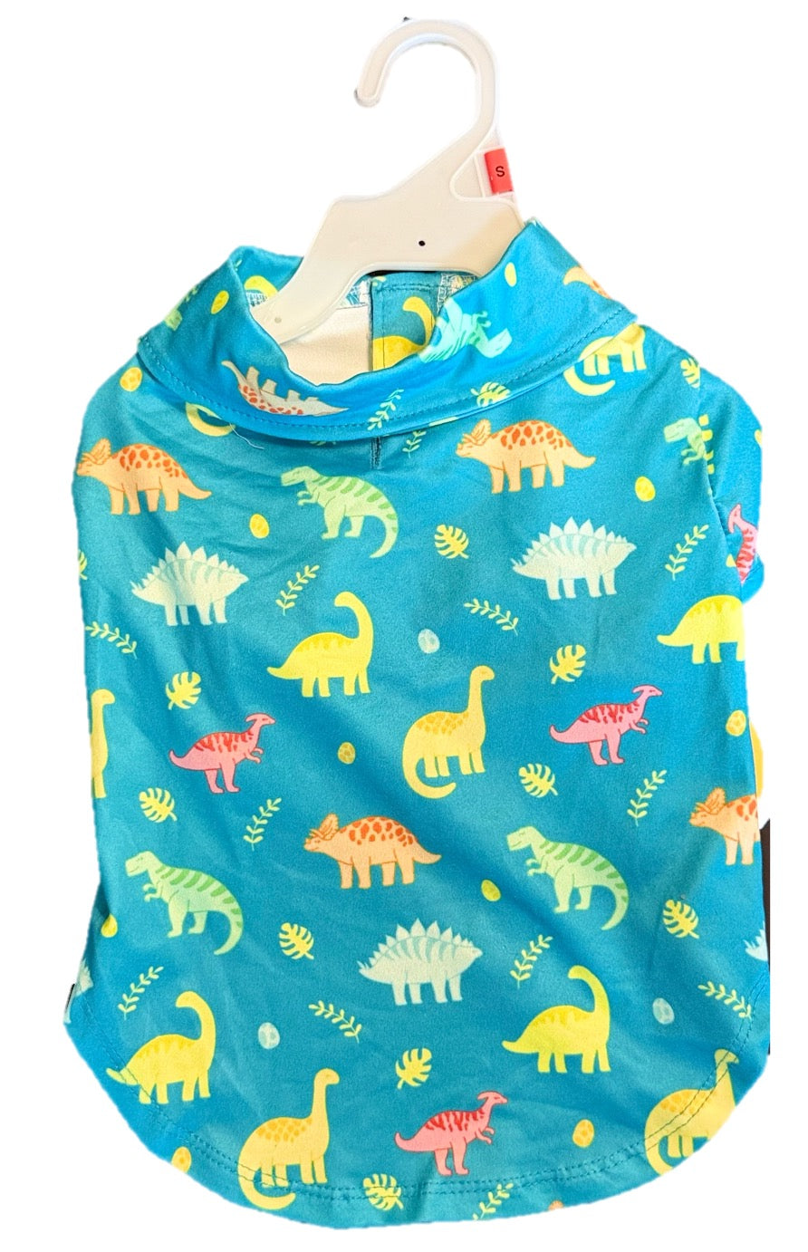 Camisa Dinosaurios Turquesa Shades of Summer