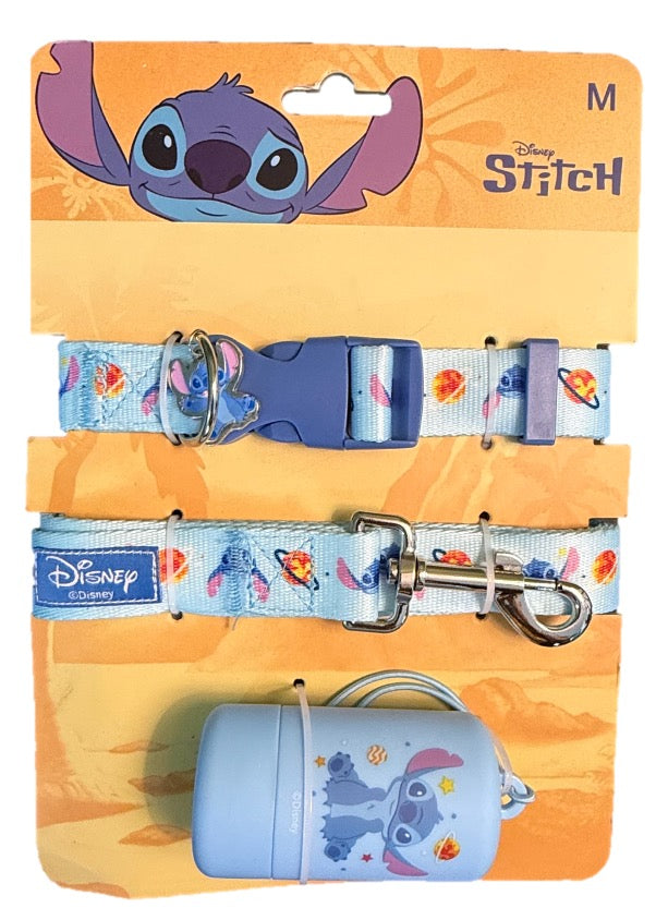 Walker Set Dispensador Collar y Charm Stitch Disney