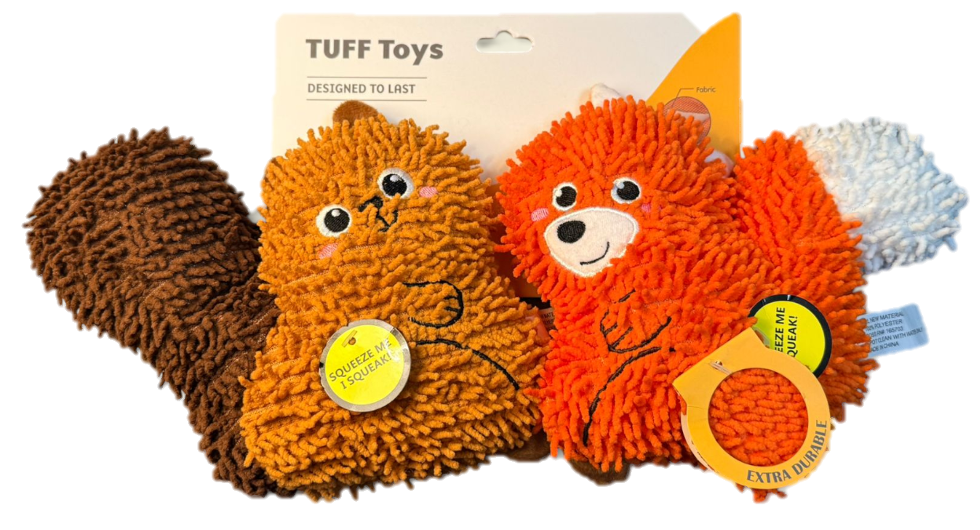Peluche doble: ardilla y zorro TUFF Toys