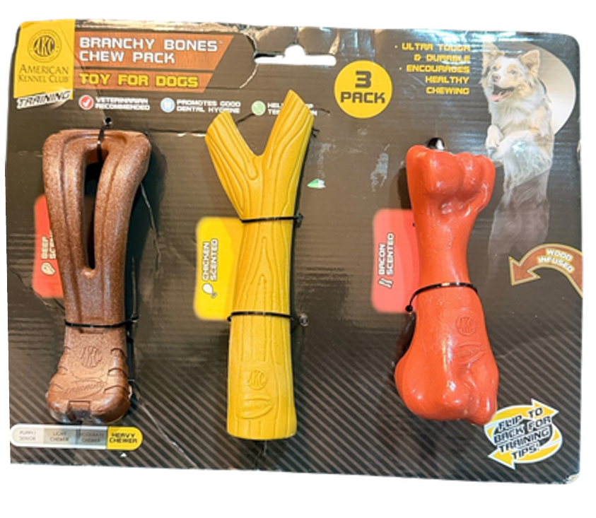 3 pack huesos American Kennel Club