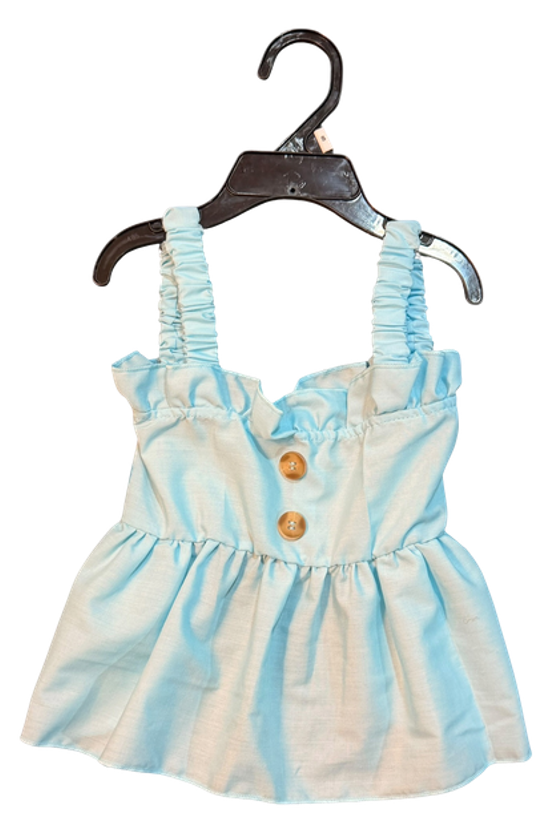 Vestido Azul con botones Little Me